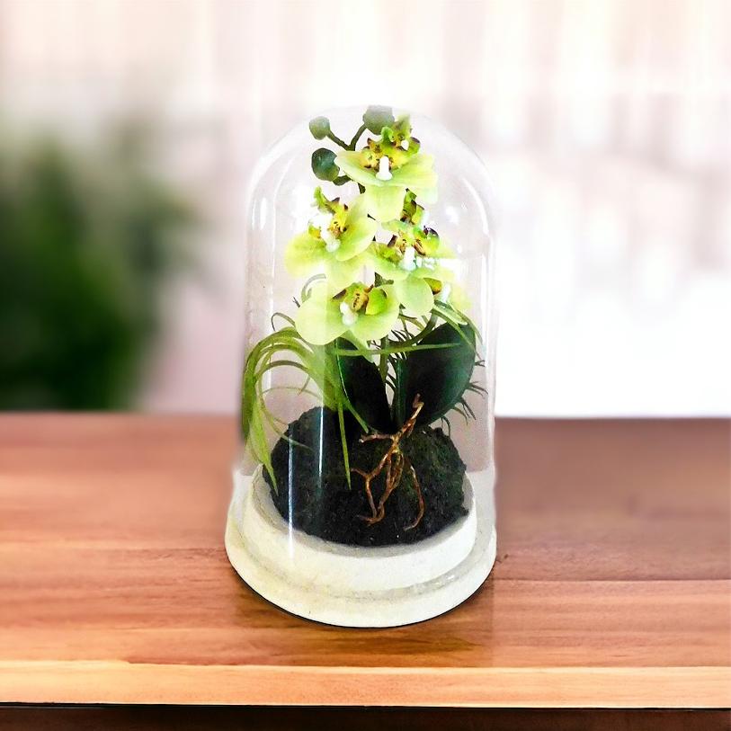 グリーンインテリア　オーキッド テラリウム　※造花※グリーンインテリア　オーキッド テラリウム　※造花※