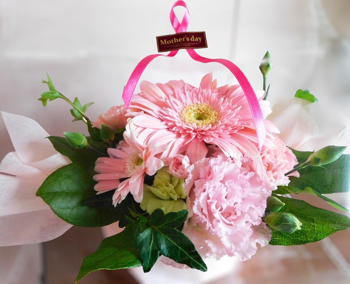 母の日　プレゼント　ピンク　 生花アレンジメント　or 花束　プティ　mother's day　gift　Petit