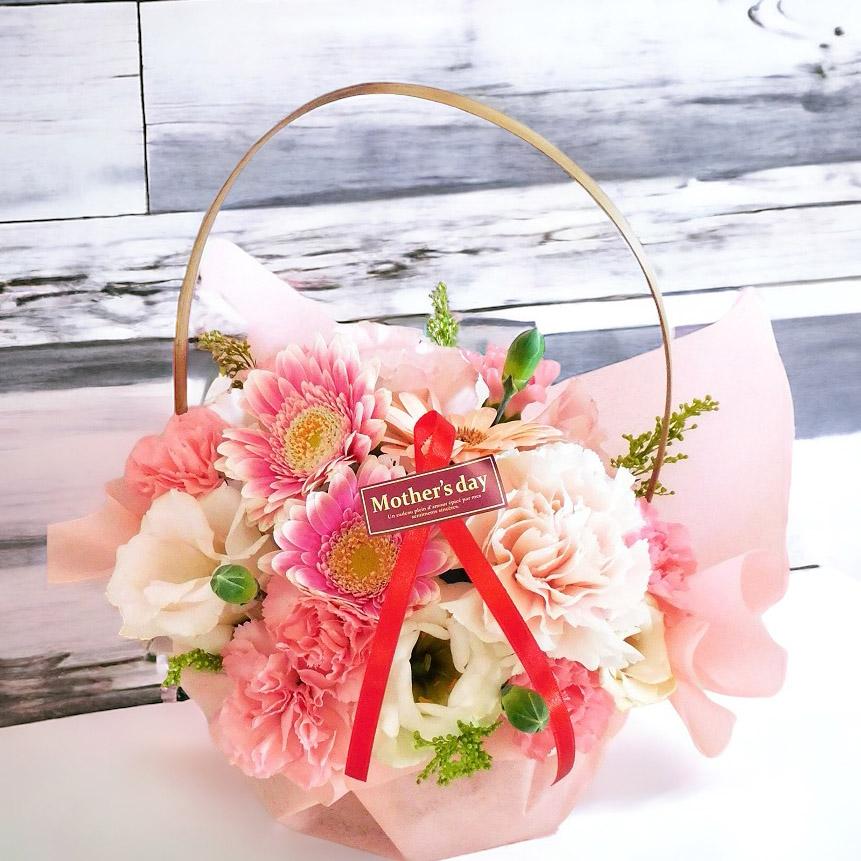 感謝が伝わる母の日ギフト 　花　プレゼント　ピンク　 カーネーション　アレンジメント